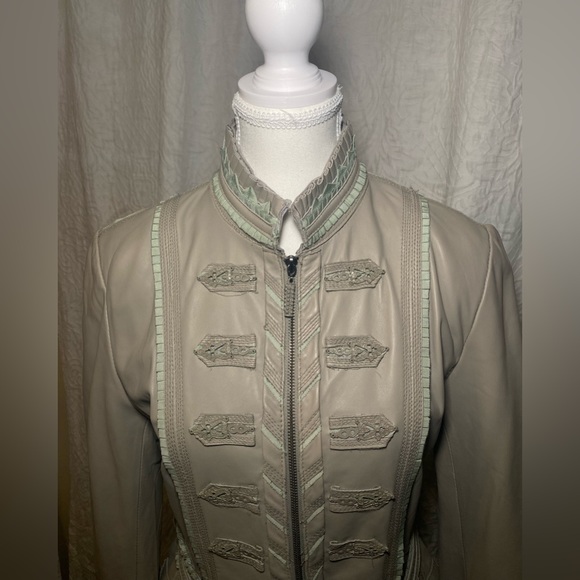 Ébène by P. Assuline Lamb Skin Leather Jacket - Picture 2 of 15